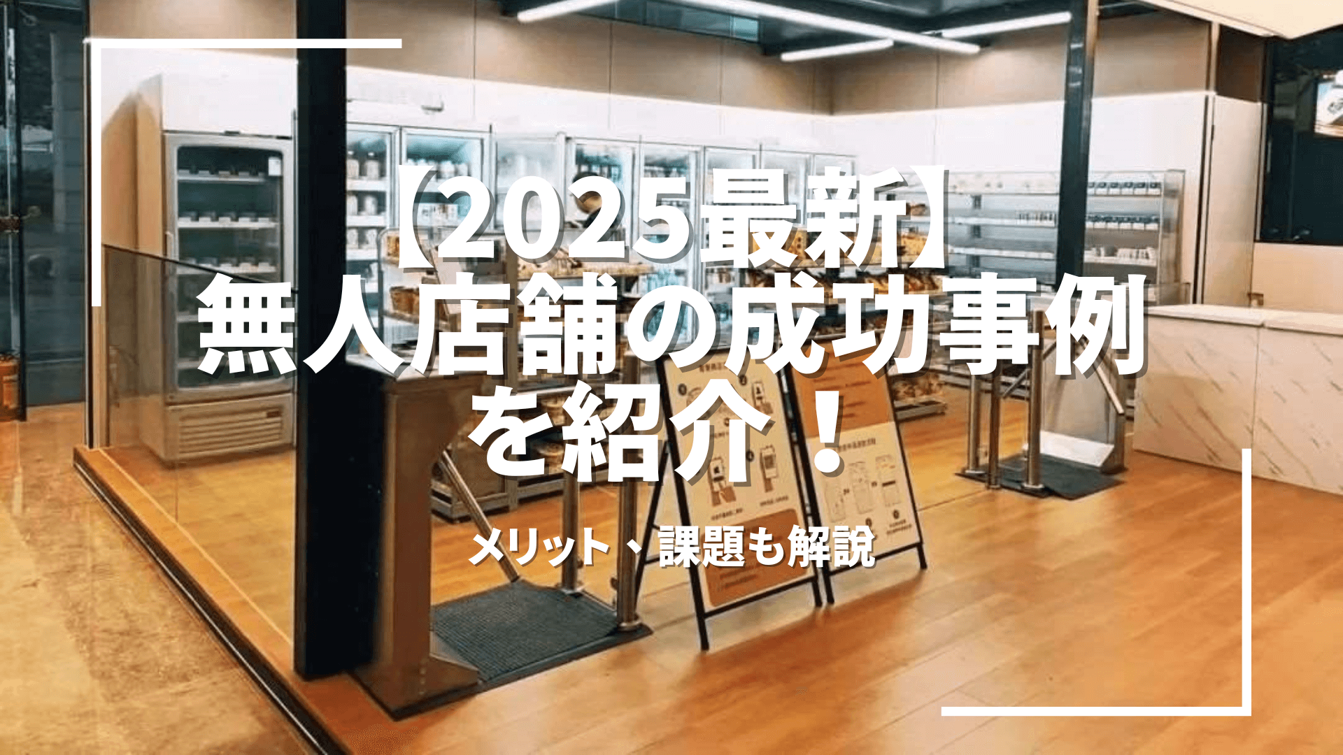 【2025最新】無人店舗の成功事例を紹介!メリット、課題も解説